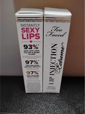 2 Pack Too Faced Cosmetics Lip Injection Extreme - 0.14oz